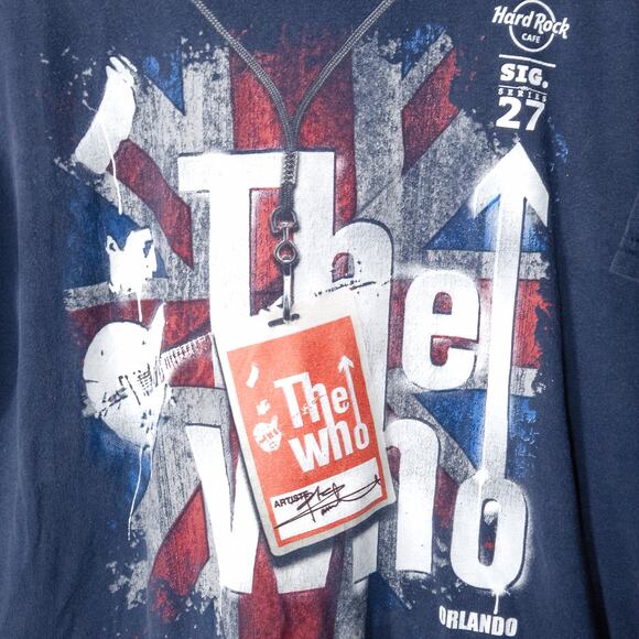 Hard Rock Cafe Unisex The Who Graphic T-Shirt Retro 90s Music Merch Blue Large - Picture 4 of 8